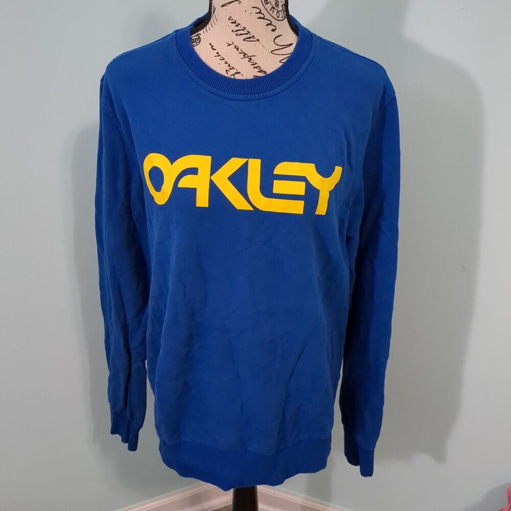 Oakley xl extra large Custom Fit Center Logo Crewneck Long sleeve Sweatshirt